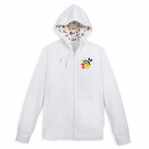 Disney Parks 2020 Disneyland Mickey and Friends Zip-Up Hoodie, Womens Large NWT